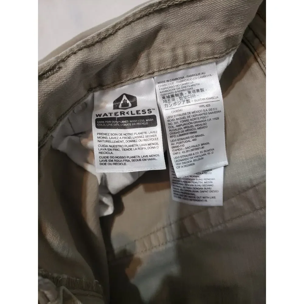 Levis 559 Beige Jeans Men's 40x30 Relaxed Straight Denim R341